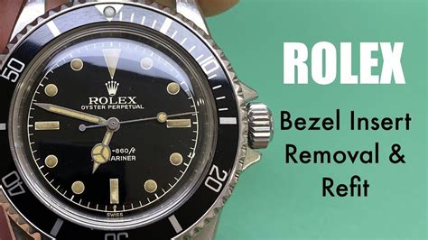 Rolex Submariner 1680 ,5513 Bezel Insert Removal & Refit